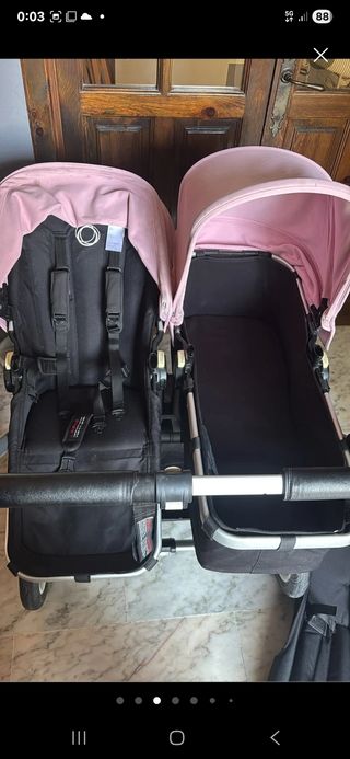 Carrito de bebé gemelar
