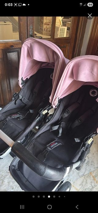 Carrito de bebé gemelar