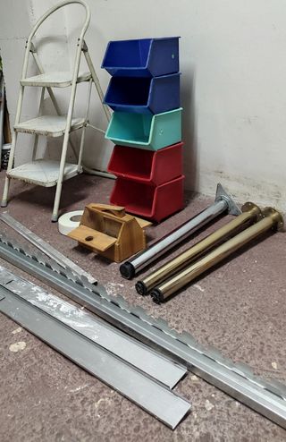 LOTE ESCALERA HIERRO Y RESTO ARTÍCULOS FOTOS AHORA