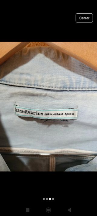 Cazadora vaquera Bershka azul