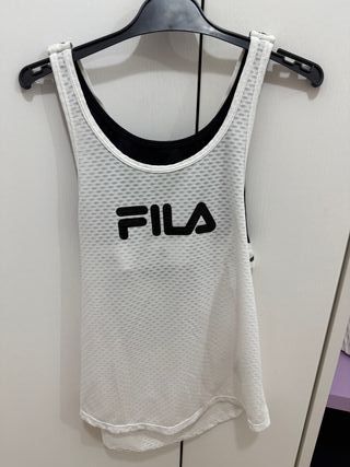 Camiseta deportiva Fila blanca