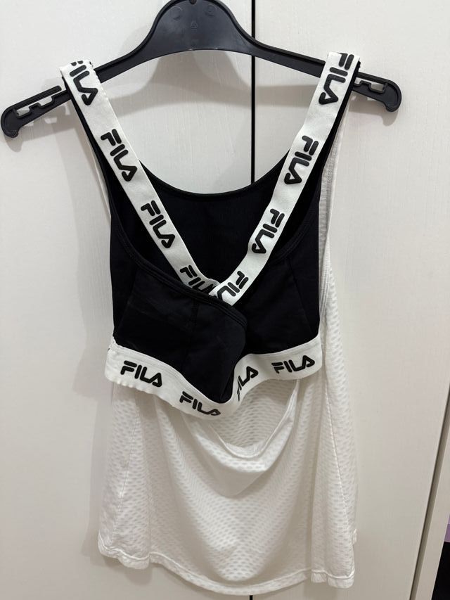 Camiseta deportiva Fila blanca