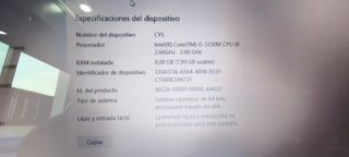 Ordenador.Protatil  HP i5 Negro