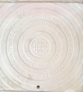 Azulejo antiguo Cerámicas Santa Ana enmarcado