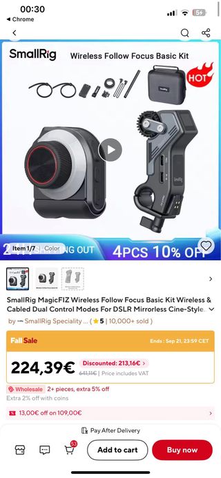 SmallRig Follow Focus Kit Inalámbrico