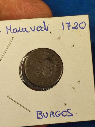 Moneda Maravedí 1720 Burgos