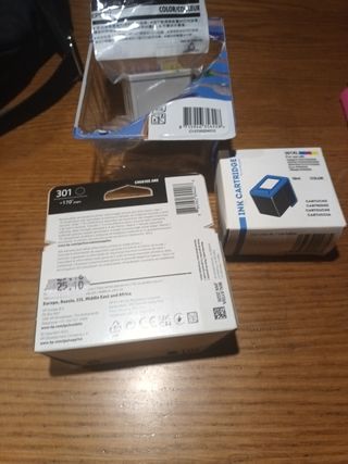 Cartuchos de tinta HP 301  Epson y Cartridge