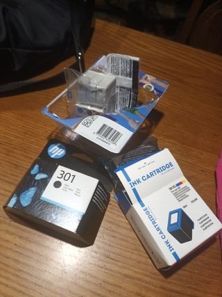 Cartuchos de tinta HP 301  Epson y Cartridge
