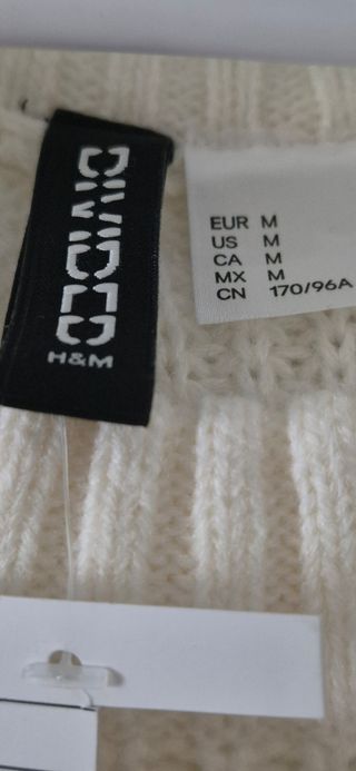 Chaleco de punto crop H&M mujer talla M