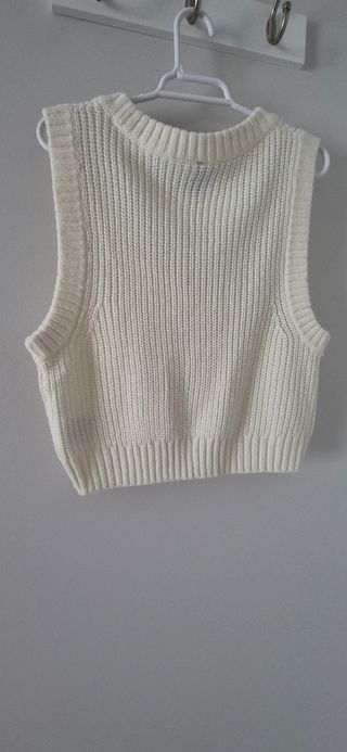 Chaleco de punto crop H&M mujer talla M