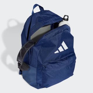 Mochila Adidas Logo 3 Bandas Azul Nueva