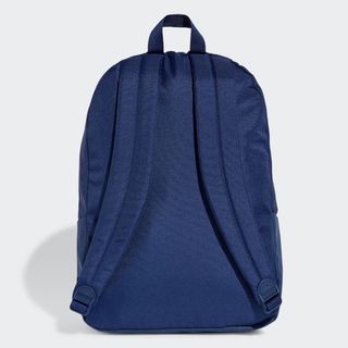 Mochila Adidas Logo 3 Bandas Azul Nueva