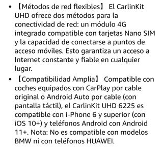 Carplay Garlinkit Android UHD 6225