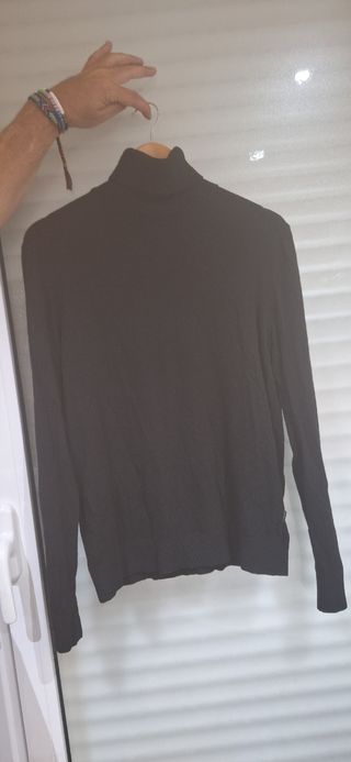 Jersey Cuello Alto Jack & Jones Negro Hombre