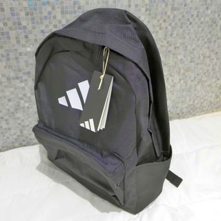 Mochila Adidas Logo 3 Bandas Negra Nueva