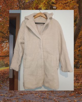Abrigo borreguillo beige talla M