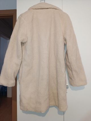 Abrigo borreguillo beige talla M