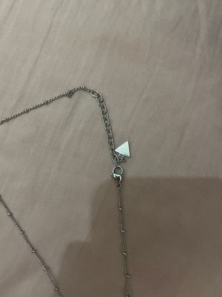 Collar Guess Corazón Acero Plateado