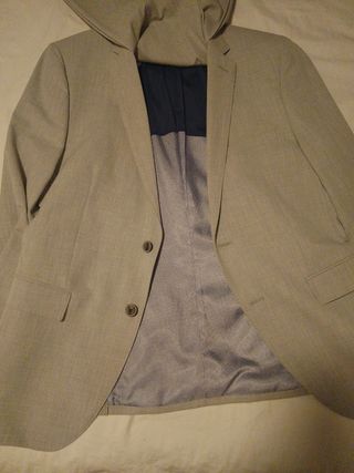 Traje Easy Wear Slim Beige Talla 44 gris