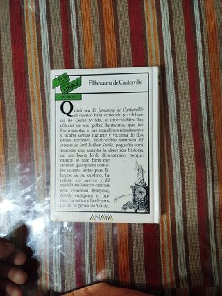 Óscar Wilde el fantasma de canterville 