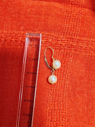 Pendientes Oro 18k y Perlas