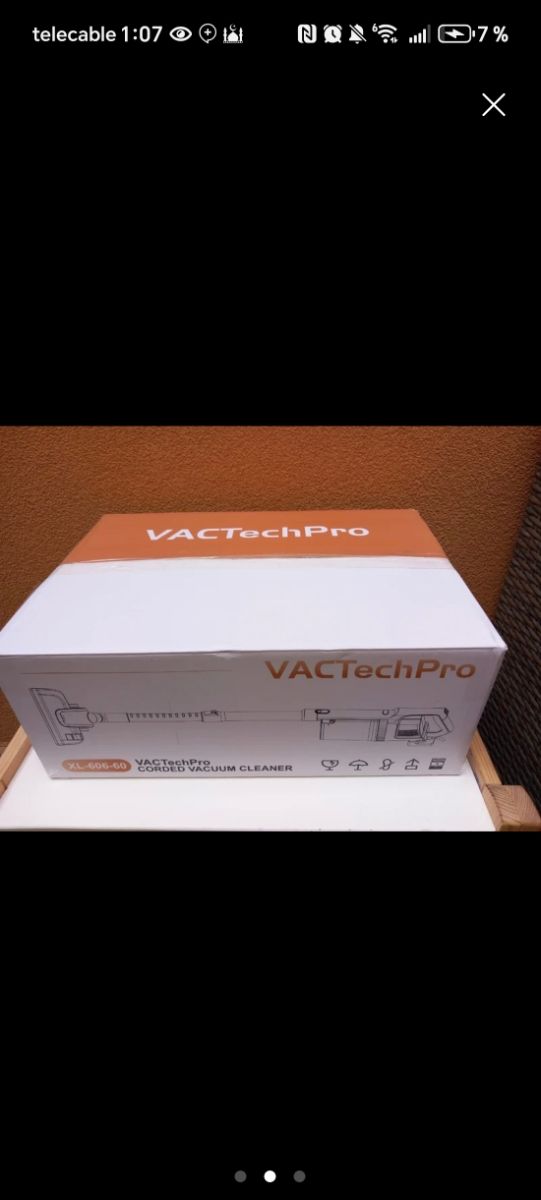 VACTechPro Escoba eléctrica amarilla