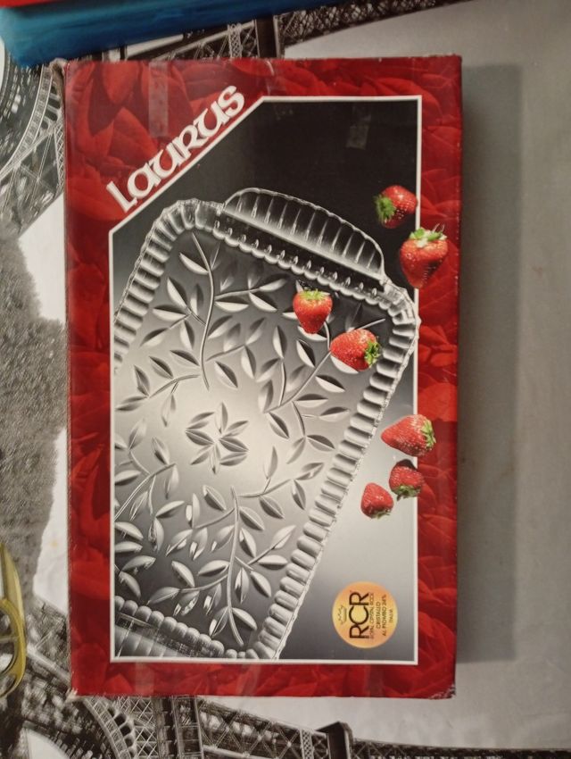 Bandeja de cristal RCR Laurus