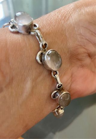 Bracciale in argento 925 con pietra di luna