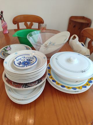 Juego de vajilla Talavera