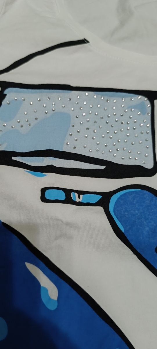 Camiseta de mujer con estampado de furgoneta