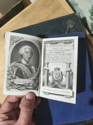 Calendario Manual Reyes Militar 1797