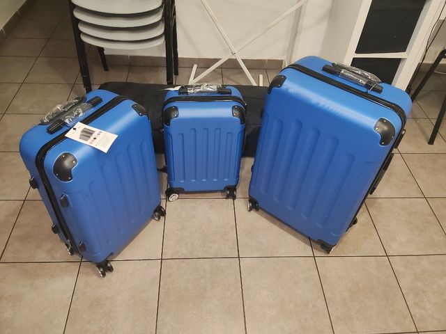 Pack 3 maletas azules