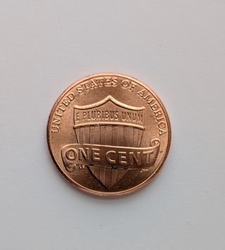 Centavo 2025 Lincoln Cent P D shield reverse EEUU