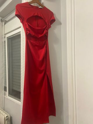Vestido Bershka Rojo Sin Usar Talla S