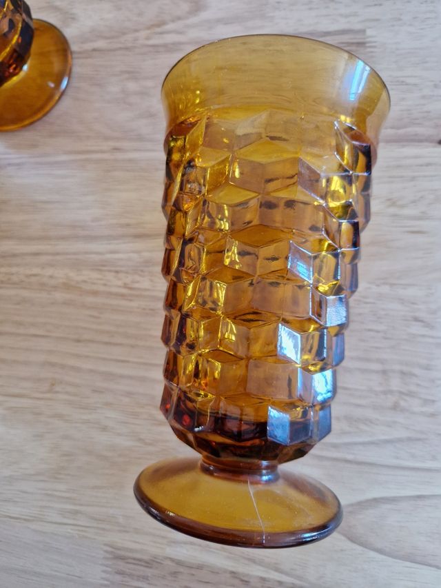 Conjunto Jarro e Copos Âmbar