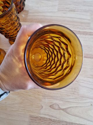 Conjunto Jarro e Copos Âmbar