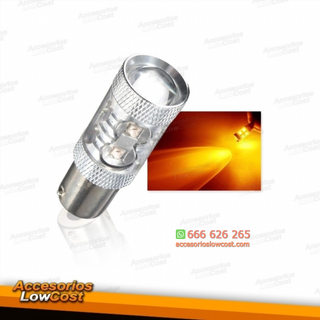 BOMBILLA BA15S LED CANBUS LUZ NARANJA