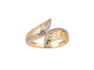 anillo oro 18k con piedra con circonita t. 12 (16,56 mm)