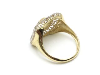 anillo oro 18k con piedra con circonita