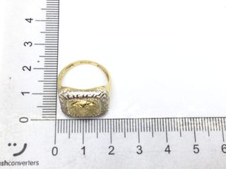 anillo oro 18k con piedra con circonita