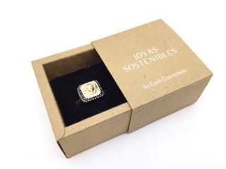 anillo oro 18k con piedra con circonita