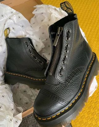 Botas Dr. Martens cremallera plataforma piel 37