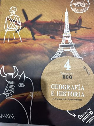 libro de geografía e historia del primer trimestre