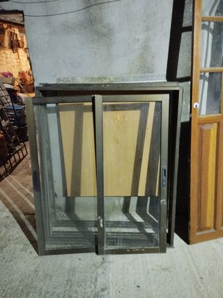 3 Ventanas correderas aluminio 100x130