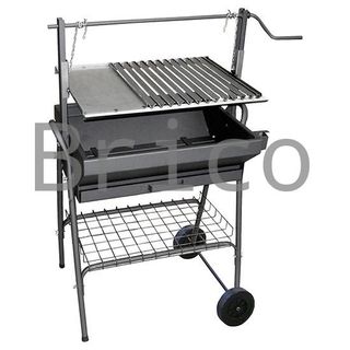Barbecue Brava con ruote 80x50x115 cm - Orework