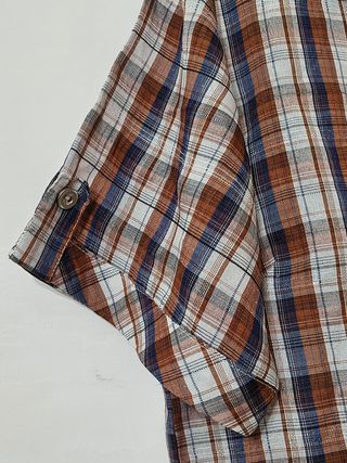 Camicia maniche corte fantasia tartan