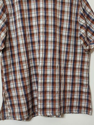 Camicia maniche corte fantasia tartan