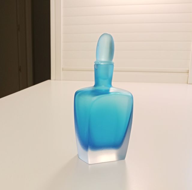 Botella Venini Murano 1992 Azul