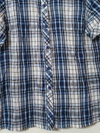 Camicia maniche corte fantasia tartan
