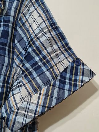 Camicia maniche corte fantasia tartan